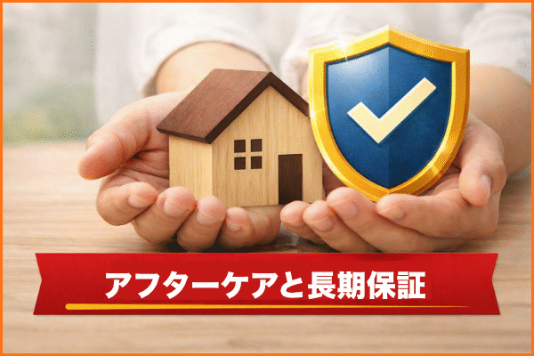 長期保証とアフターケアも充実