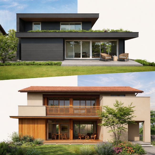 外壁リフォームでガラリと印象が変わります